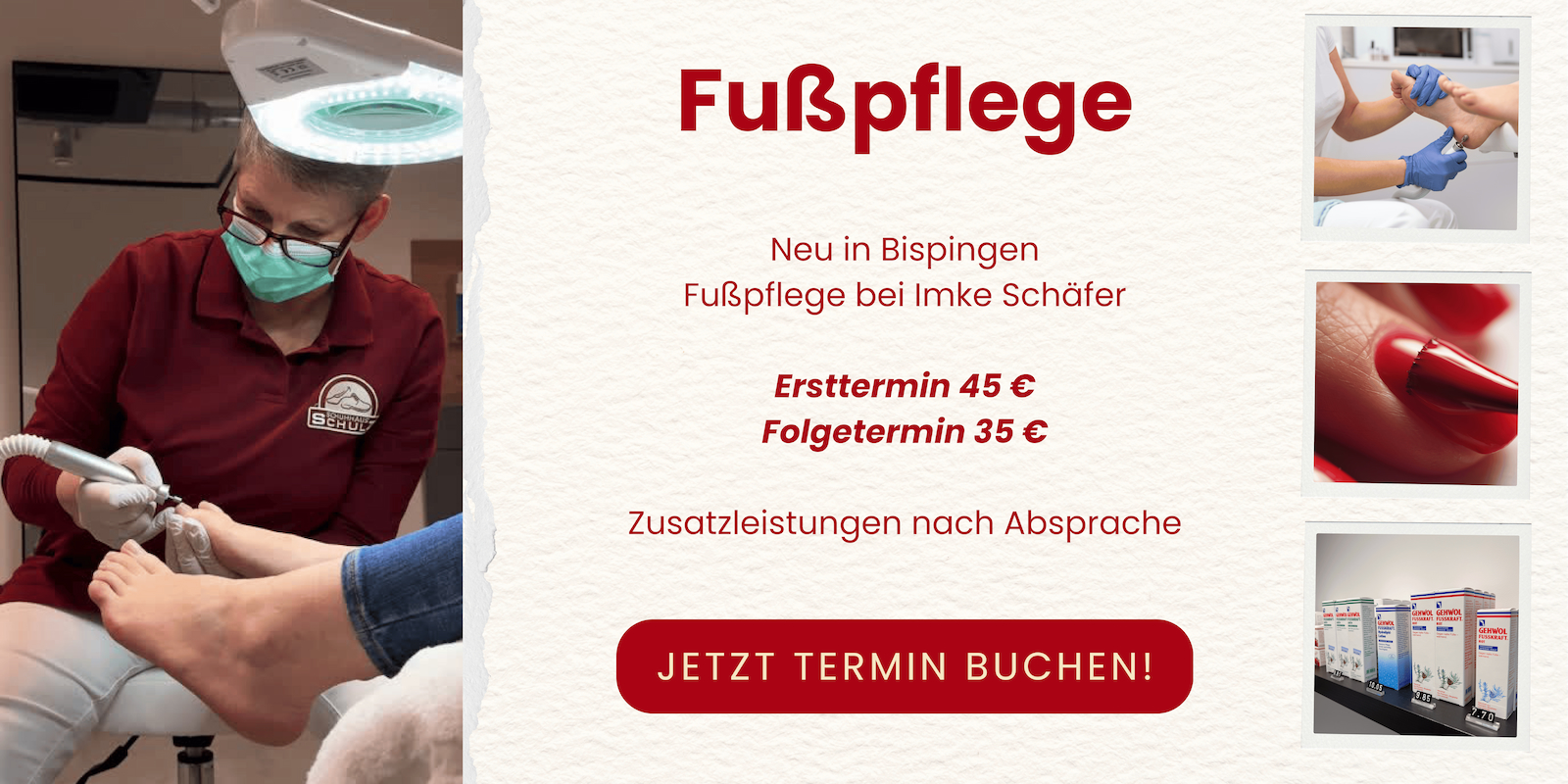 Fußpflege bei Schuhhaus Schulz